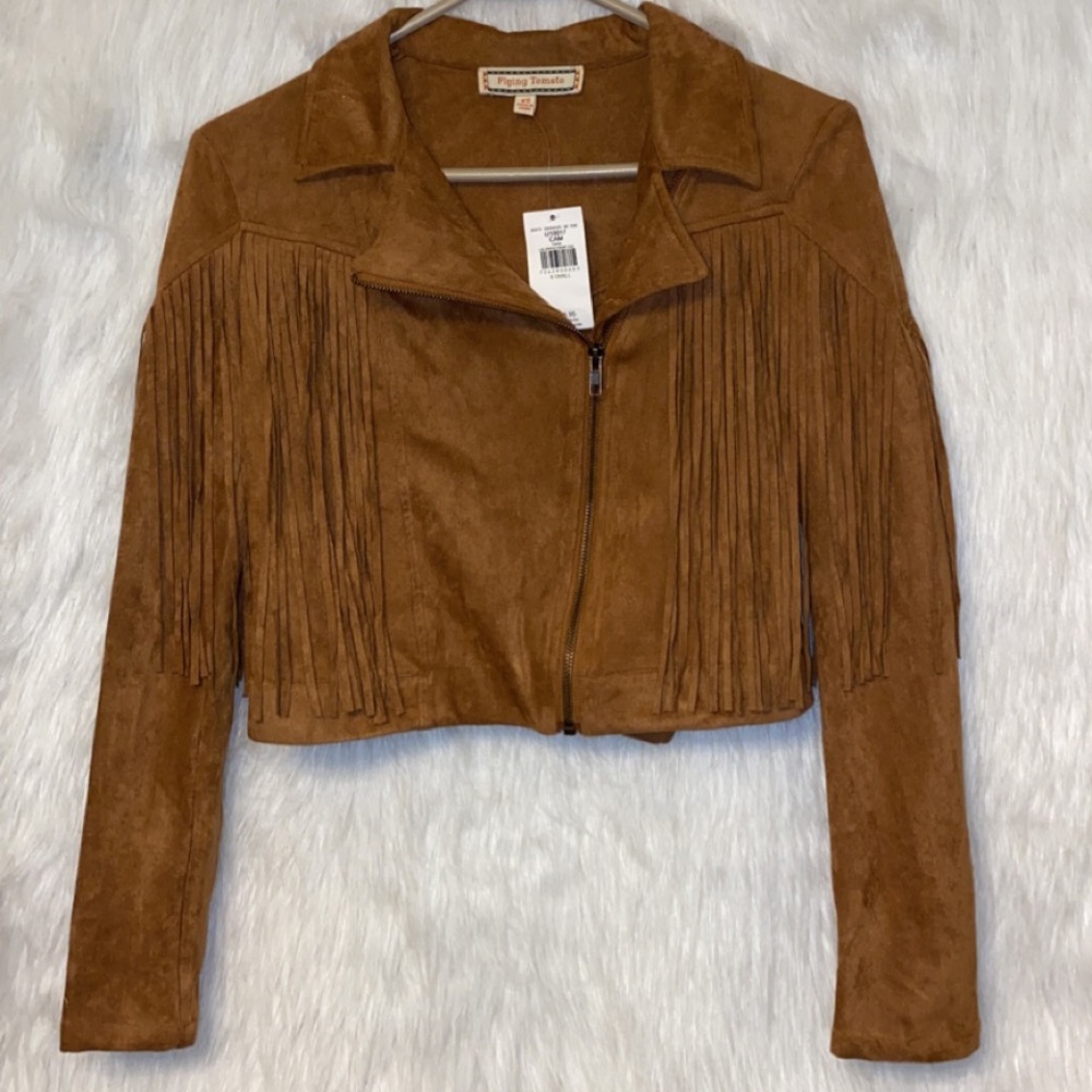 Suede Fringe Jacket